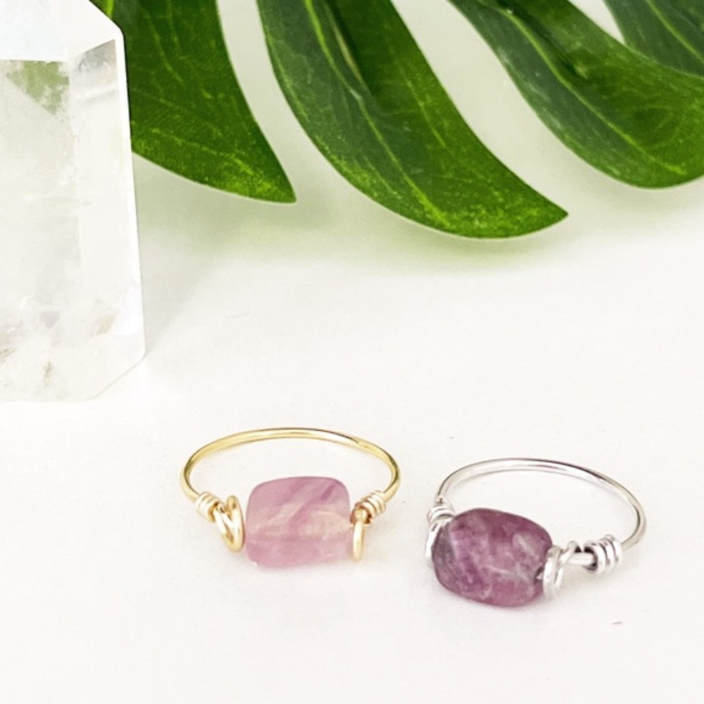 💖Handmade 🤚✨Amethyst ring✨ - Picture 1 of 7